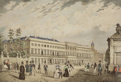 Ansicht des Königspalastes, Brüssel, um 1830 von Basile de Loose